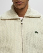 Lacoste Knit zip SWEATER Beige Mens Pullovers/Zippers & Cardigan
