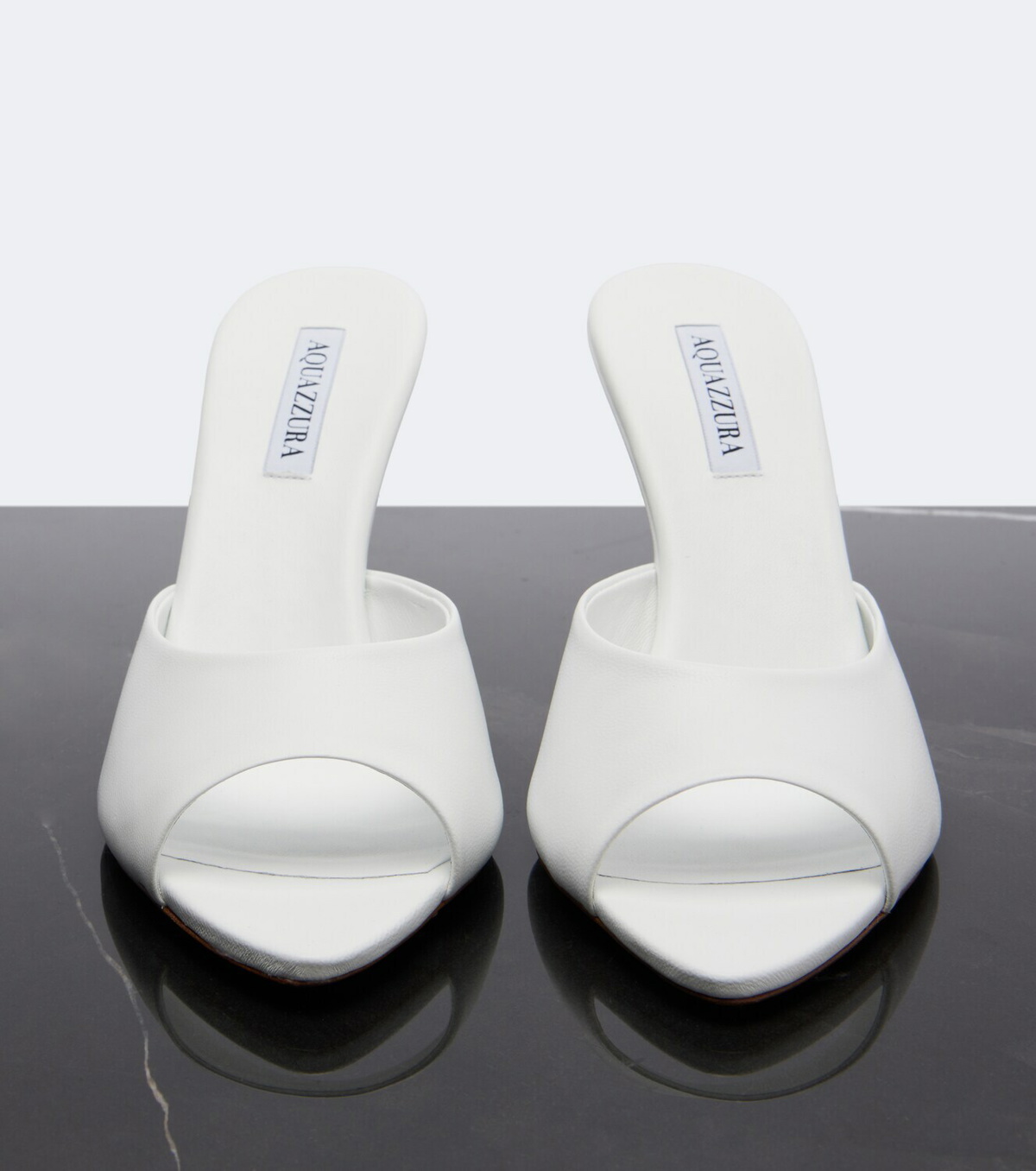 Aquazzura Bisous leather mules