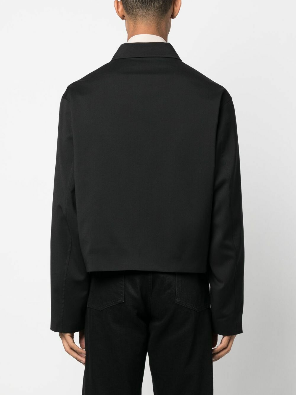 OUR LEGACY Black Zip-Up Virgin Wool Jacket Our Legacy