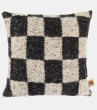 The House of Lyria Ronce checked wool-blend cushion