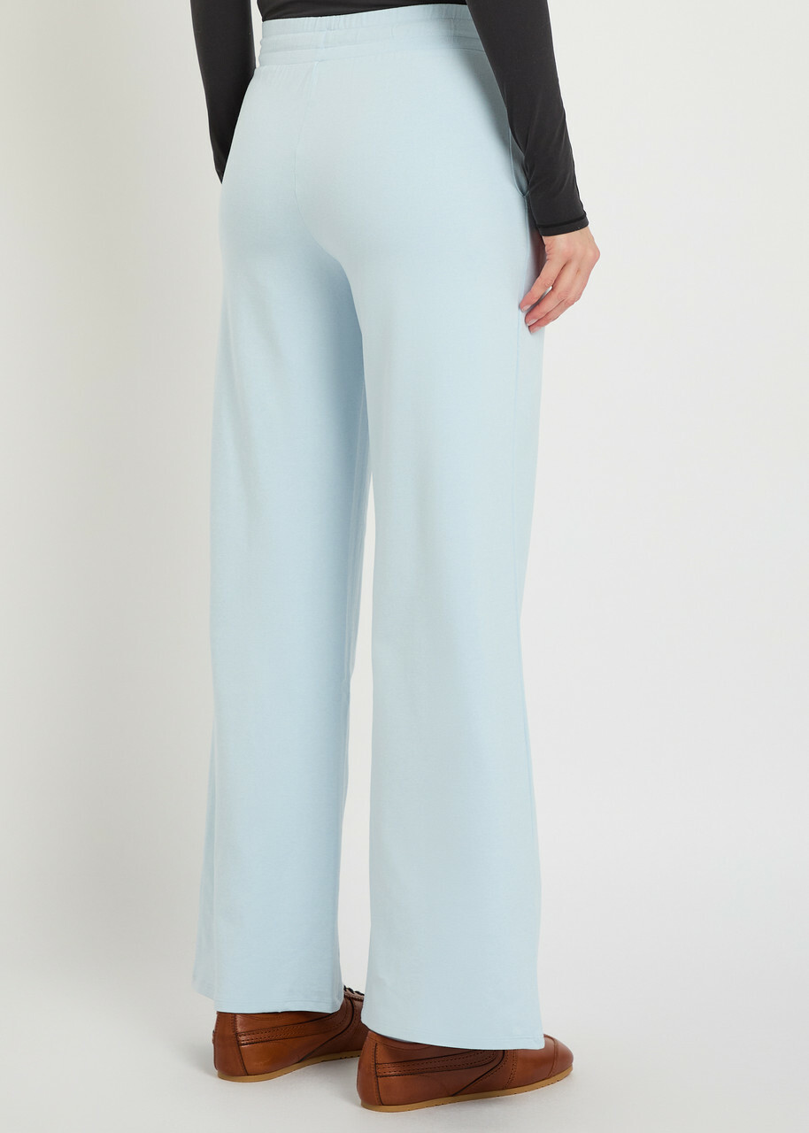 Vuori Halo Essential Wide-leg Jersey Sweatpants Light Blue