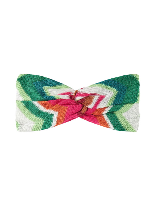 Photo: MC2 Saint Barth Woman Multicolor Chevron Hairband