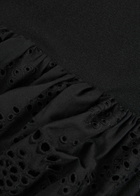 Matteau Strapless Broderie Anglais Cotton Midi Dress Black