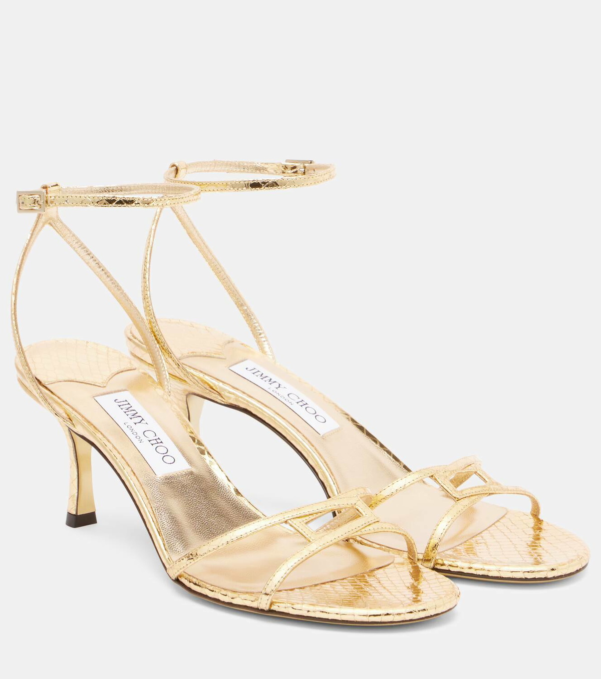 Jimmy Choo 1998 Leo 65 metallic leather sandals Jimmy Choo