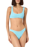 MC2 Saint Barth Woman Light Blue Classic Crinkle Bralette Naima