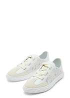 Jimmy Choo Diamond Light Flex Perforated Leather Sneakers White