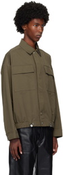 Nanushka Khaki Emeric Jacket