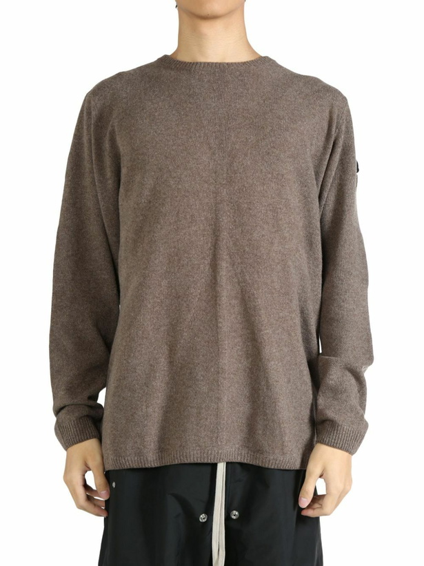 Photo: Moncler + Rick Owens Ribbed-Knit Sweater