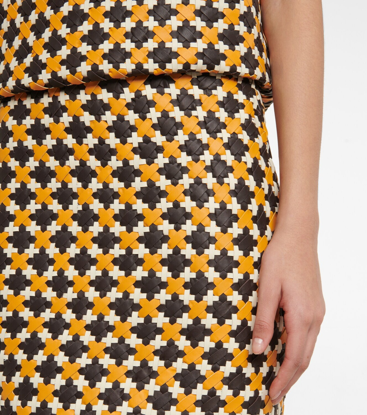 Dodo Bar Or Leather miniskirt
