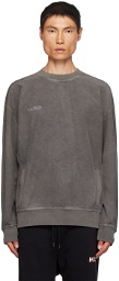 Hugo Gray Embroidered Sweatshirt
