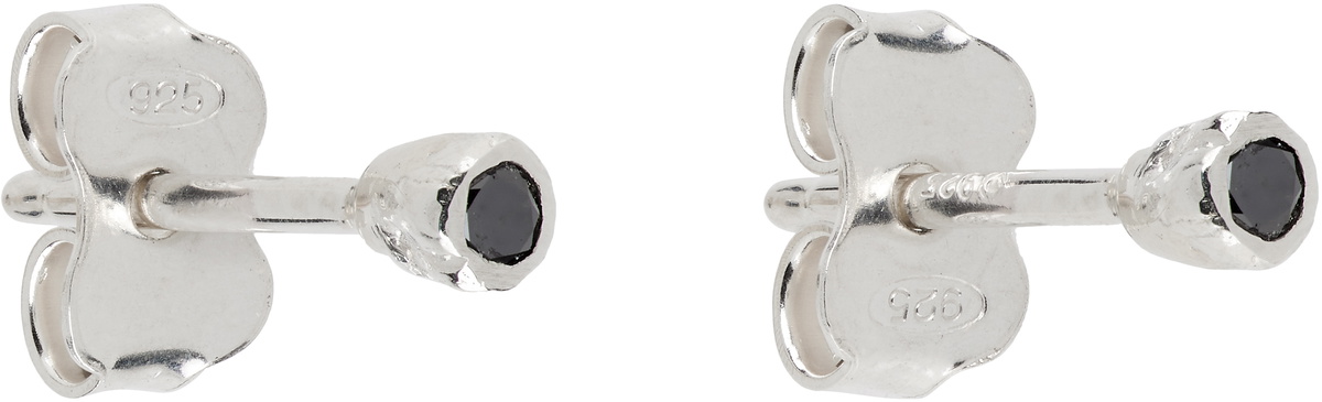Pearls Before Swine Silver Mini Diamond Stud Earrings