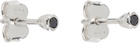 Pearls Before Swine Silver Mini Diamond Stud Earrings