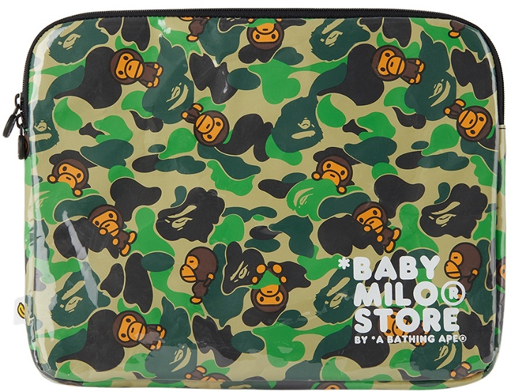 Photo: BAPE Green Baby Milo Store Laptop Case
