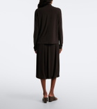 Vince Jersey midi skirt