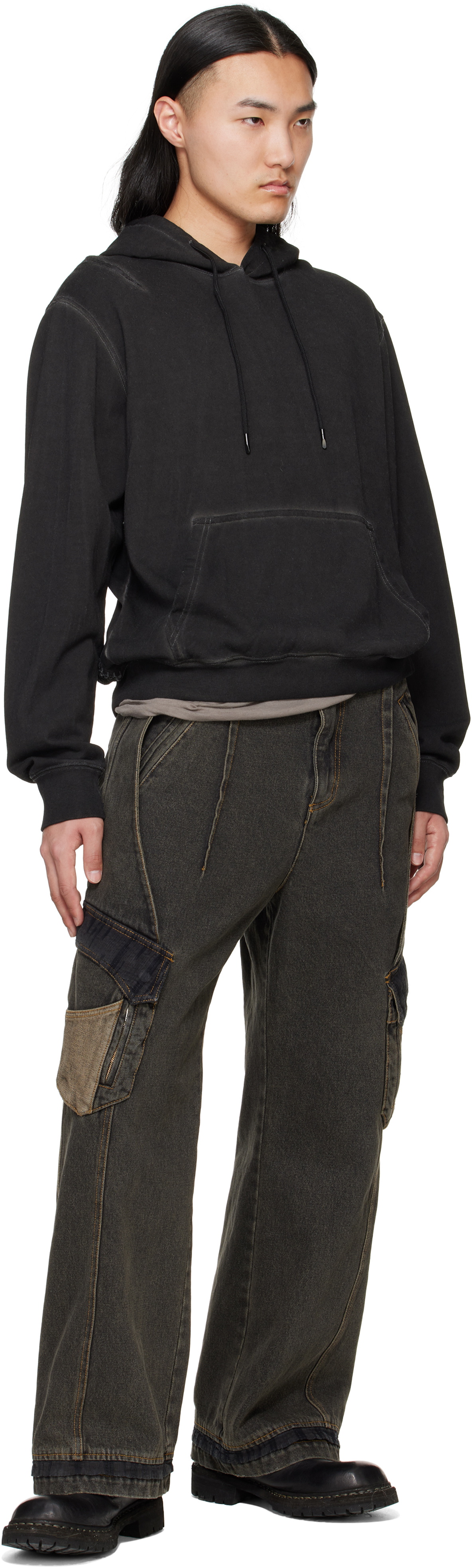 XLIM Black EP.7 01 Reversible Hoodie XLIM