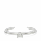 MASTERMIND WORLD Men's Skull Bangle in Silver