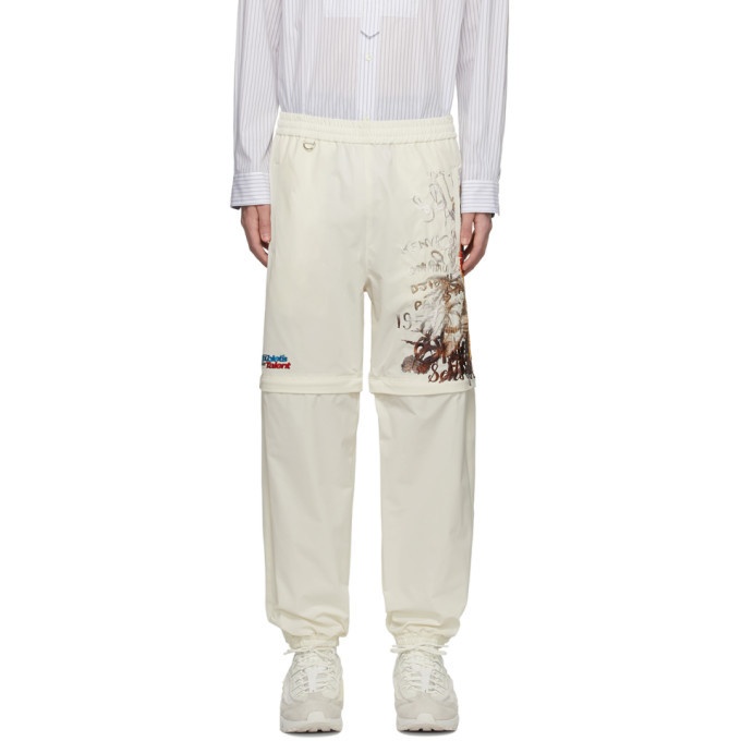 Photo: Doublet White Chaos Embroidery Two-Way Pants