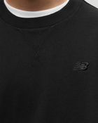 New Balance Athletics French Terry  Crew Black - Mens - Sweatshirts