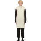 Jil Sander White Long Turtleneck Plastron