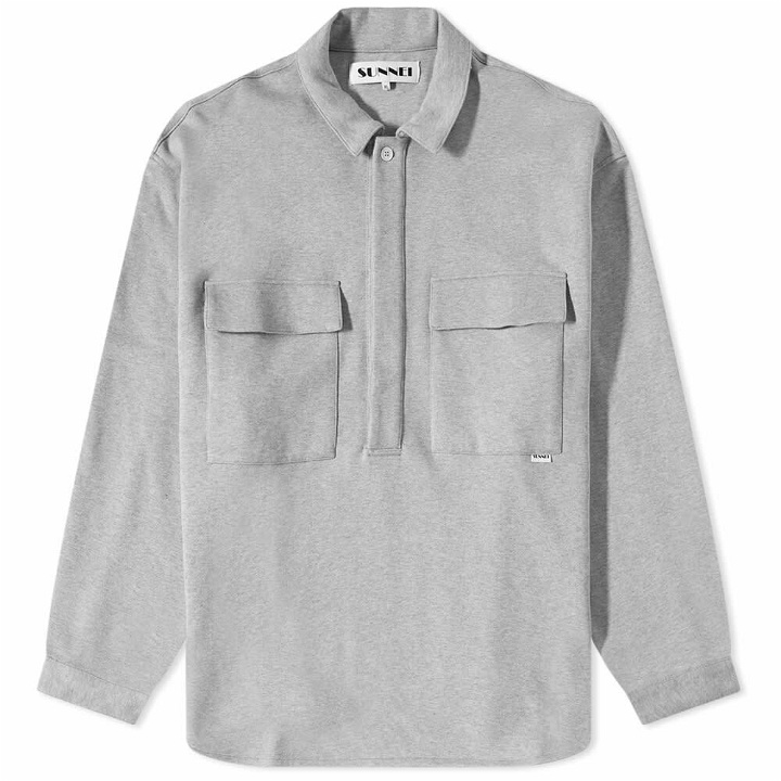 Photo: Sunnei Men's Pocket Overshirt in Grey Melange