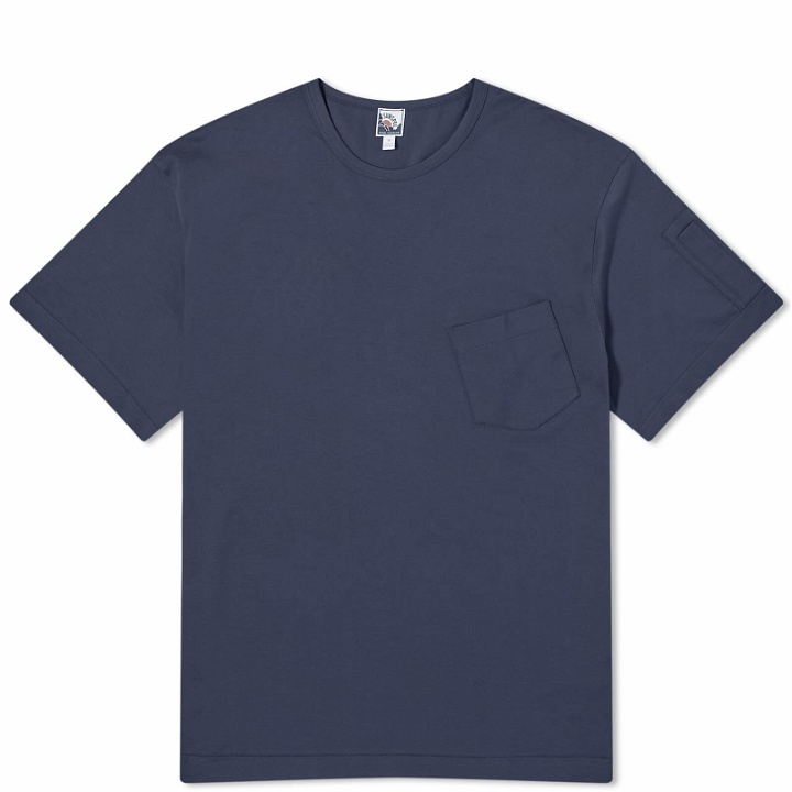 Photo: Sunspel Men's x Nigel Cabourn Pocket T-shirt in Navy