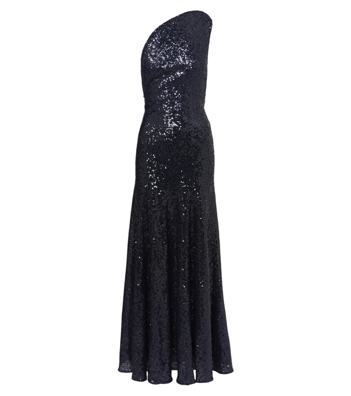 Photo: Christopher Esber Sequined one-shoulder open-back gown