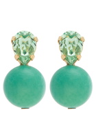 Jennifer Behr Nora 18kt Gold-plated Drop Earrings - Green - One Size