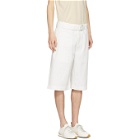 Lemaire White Trench Shorts