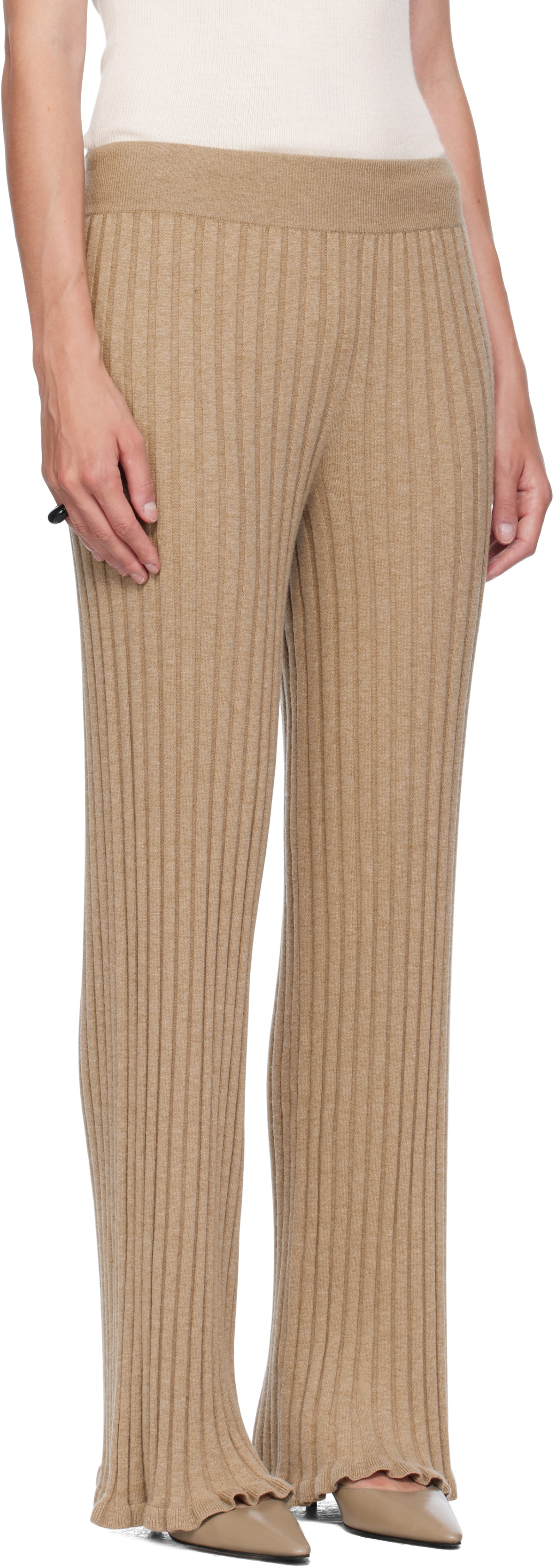 LISA YANG Beige Eveline Trousers