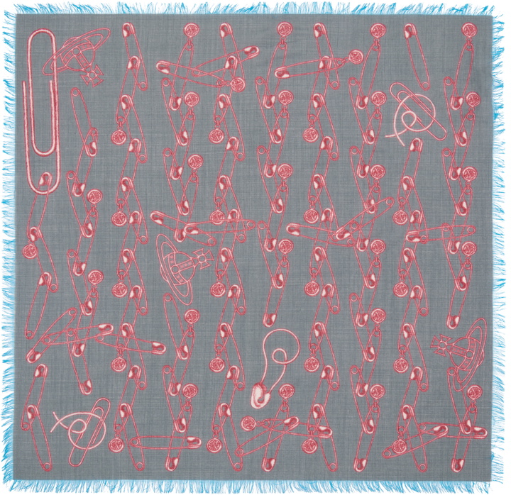 Photo: Vivienne Westwood Gray Safety Pin Pocket Square