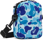BAPE Blue ABC Camo Shark Mini Bag