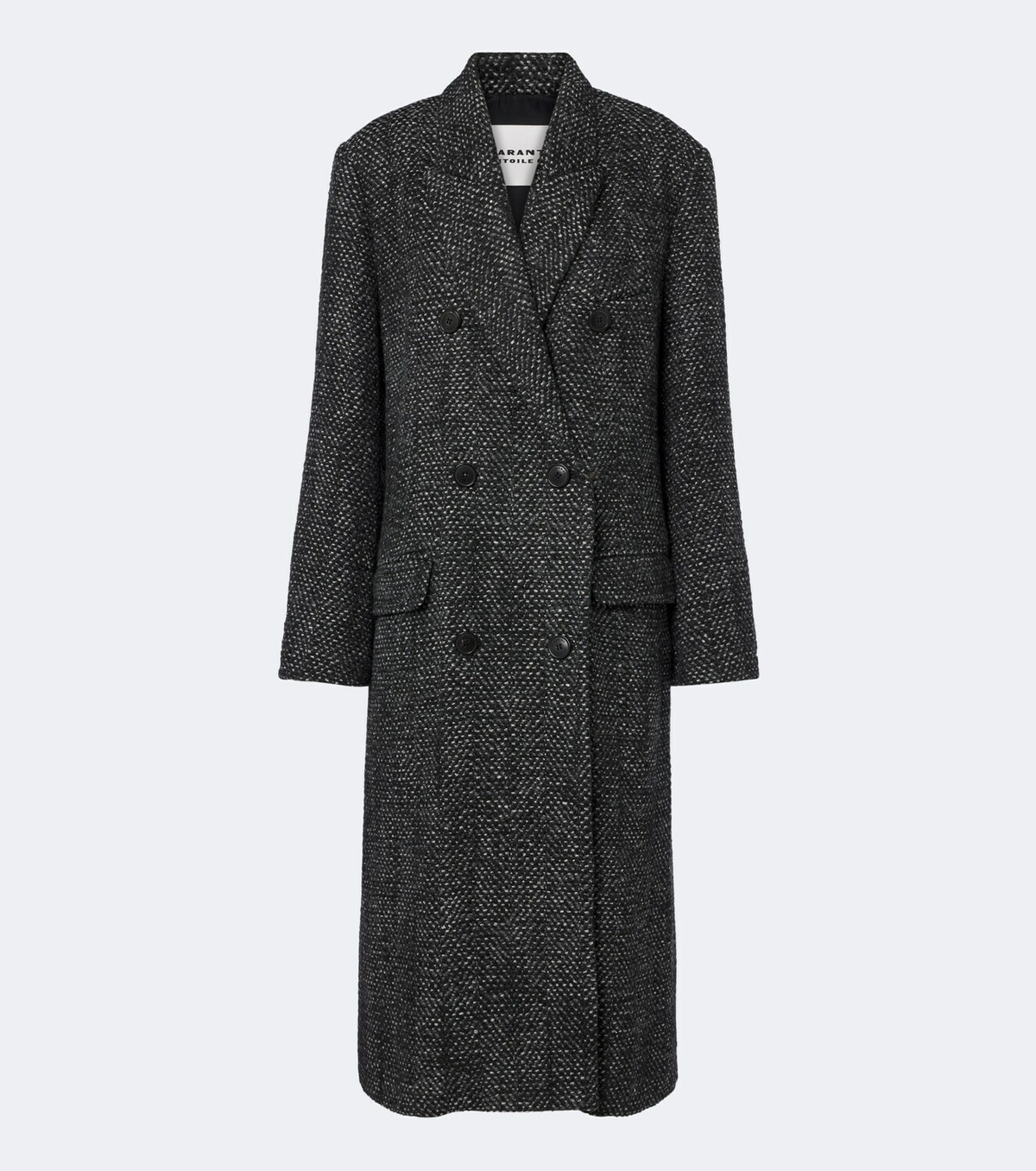 Marant Etoile Pilda herringbone double-breasted coat