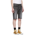 Saint Laurent Black Denim Bermuda Shorts