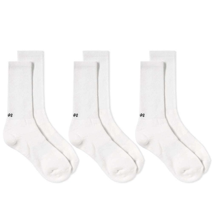 Photo: WTAPS Skivvies Sock - 3 Pack White