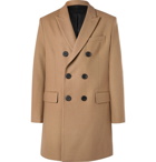 AMI - Slim-Fit Double-Breasted Felted Wool-Blend Coat - Men - Camel