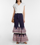 Zimmermann - Celestial Virgo tiered flared pants