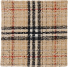 Burberry Beige Giant Check Tweed Cushion Cover