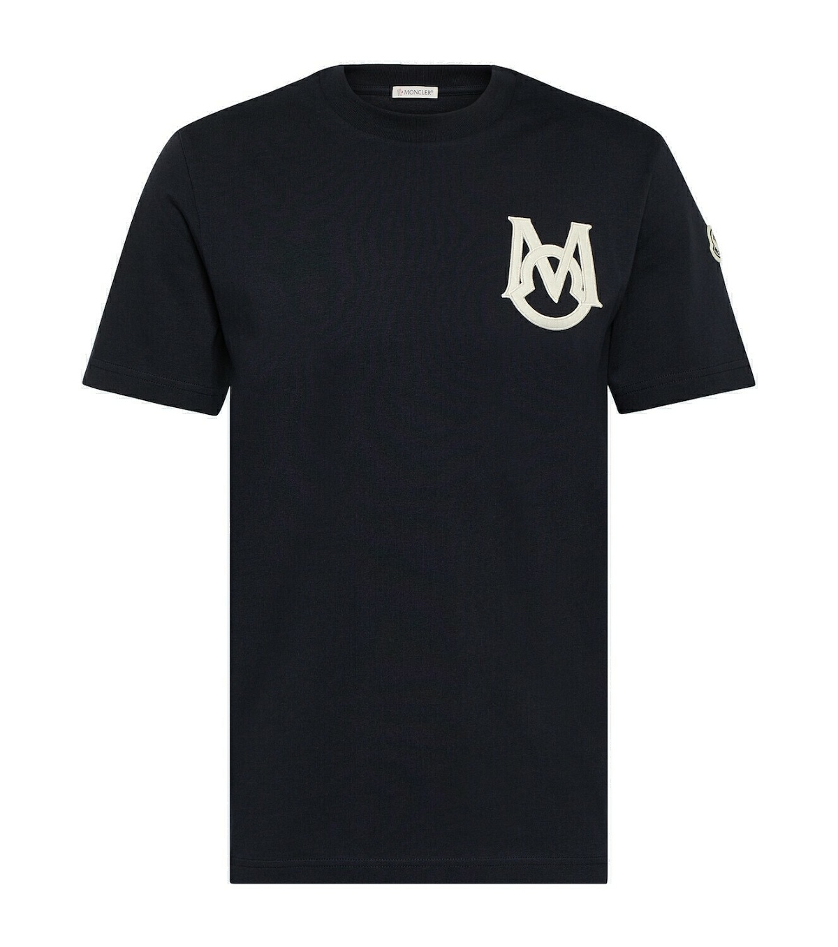 Photo: Moncler Logo cotton jersey T-shirt