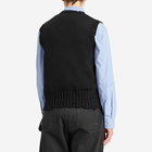 Marni Men's Distressed Knit Vest in Black