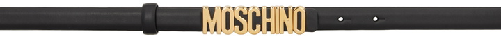 Photo: Moschino Black Calfskin Belt