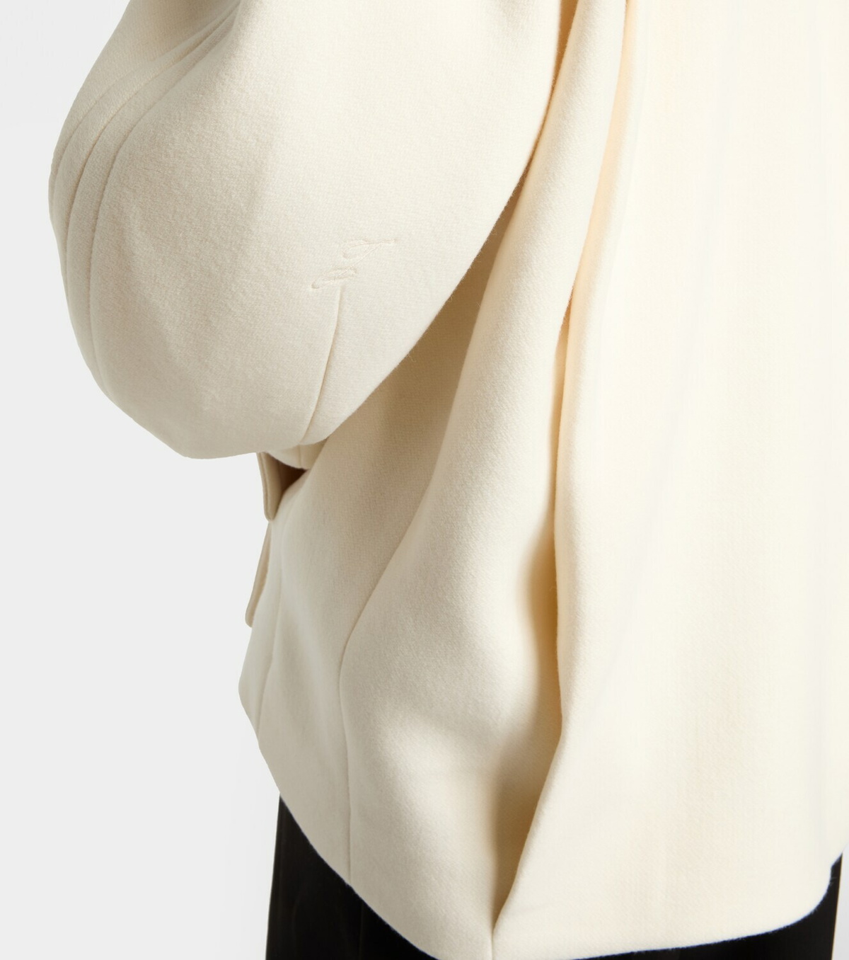 Jacquemus Ovalo virgin wool peacoat Jacquemus