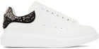 Alexander McQueen White & Black Oversized Larry Sneakers