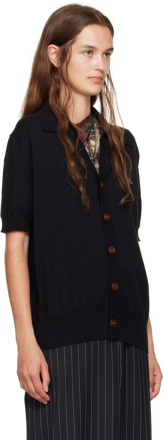 Vivienne Westwood Black Polo Cardigan Vivienne Westwood