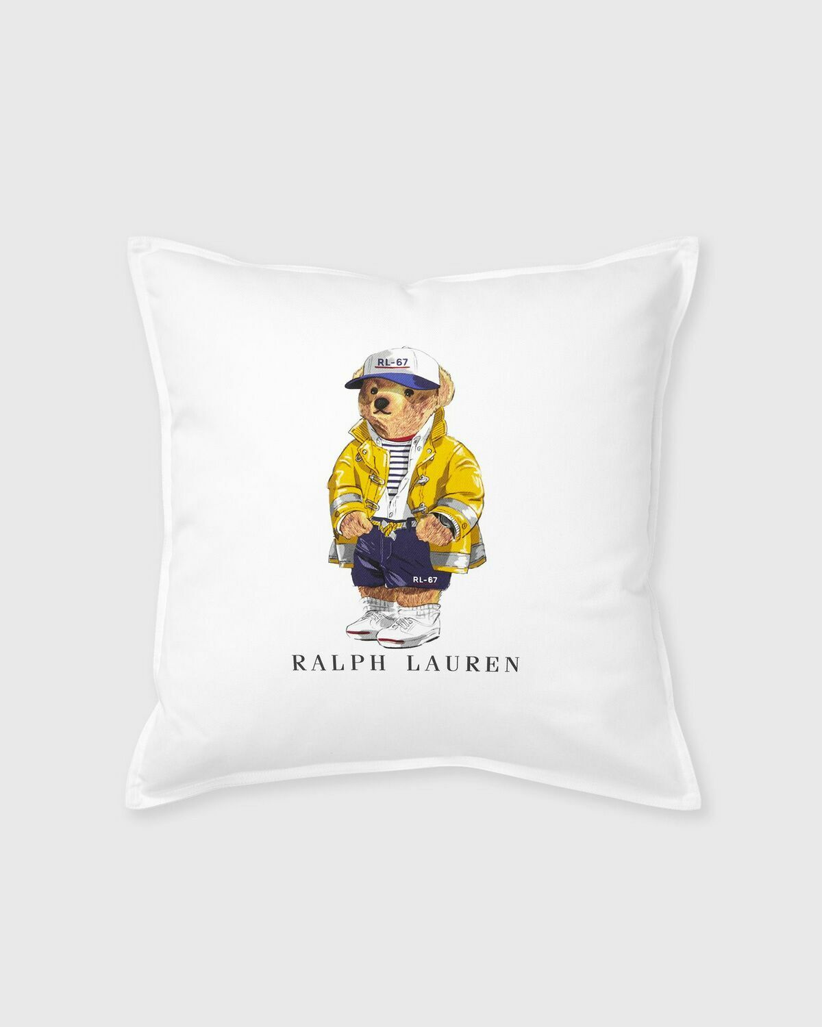 Polo Ralph Lauren Rl67 Bear Pillowcase 50 Cm X 50 Cm White Home Deco