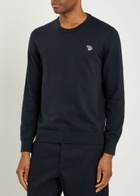PS Paul Smith Appliquéd Cotton Jumper Navy