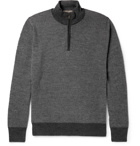 Canali - Mélange Wool Half-Zip Sweater - Men - Gray