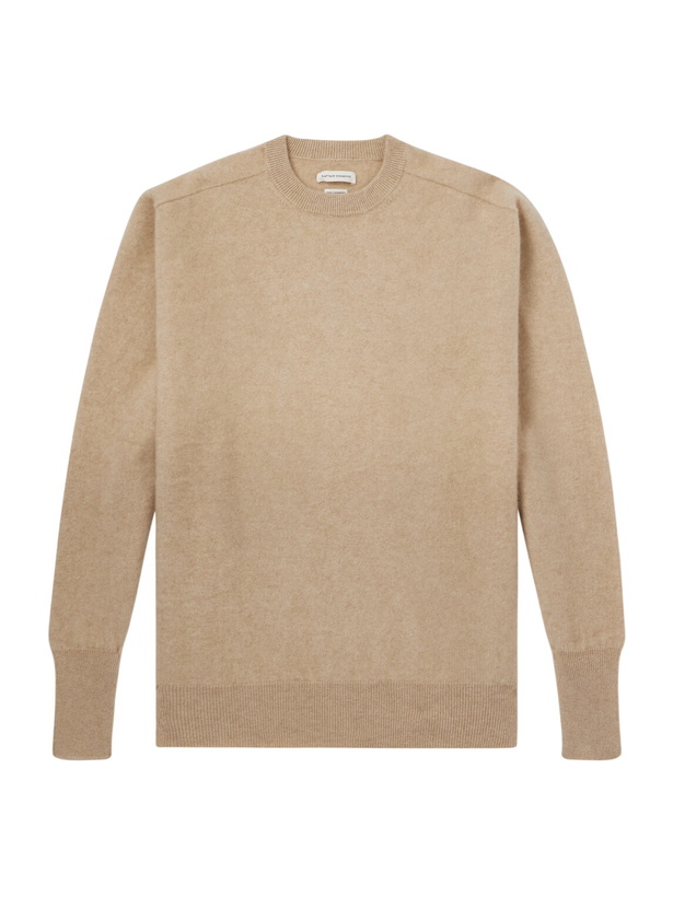 Photo: Kaptain Sunshine - Brushed-Cashmere Sweater - Neutrals