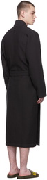 Boss Black Waffle Robe