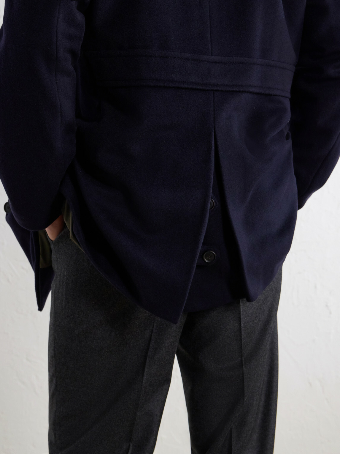 N.PEAL - Great Portland Double-Breasted Wool and Cashmere-Blend Twill Coat - Blue