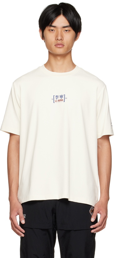Photo: Li-Ning Off-White Printed T-Shirt